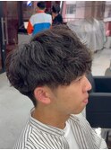 メンズカットパーマ/ニュアンスパーマ/フェザーパーマ[北千住]
