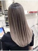 韓国ヘアーハッシュカットレイヤーカットハイライトカラー
