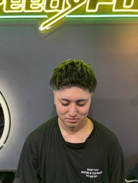 グリーディーフォックス 三軒茶屋(GreedyFOX) 波巻き/マッシュパーマ/ウルフ/ハイライト<理容室>三軒茶屋