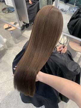 ペレ アネックス 大阪梅田茶屋町店(PELE ANNEX) くびれヘア/アプリコットオレンジ/ハイライトカラー/梅田