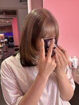 ダズリングディア(Dazzling Deer)&nbsp;ブラウンベージュ/ベージュ/レイヤーカット/デザインカラー