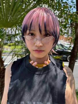 リリック(LYLICK) Pink × Navy