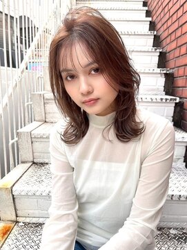 ワンズ ナゴヤ ヴィラ 名古屋栄(ONE's NAGOYA VILA) 黒髪クラゲヘアー/オリーブグレー/小顔ココアベージュ