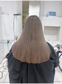 ハイライトカラーミルクティーベージュケアブリーチダブルカラー