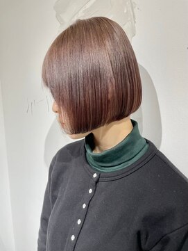 ジュベ 別府店(juve.) 別府ショートボブ顔まわりレイヤーカット髪質改善カラー30代