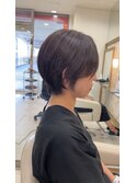 脱白髪染め+カット