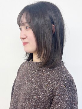 モリオフロムロンドン 松戸店(Morio from London) 【morio松戸 石山】大人可愛いミディアムレイヤー前髪有20代30代