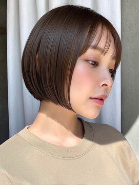 アビリタ(abilita) ショート ボブ ミニボブ 前髪カット ブラウン 透明感カラー 20代