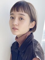 スー 自由が丘(suu) 大人かわいいシアーベージュフレンチボブマッシュショートオン眉