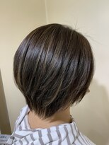アズールサン 草加西口店(azule-sun)&nbsp;ハイライトカラー,マットベージュ,ショート,白髪ぼかし【草加】