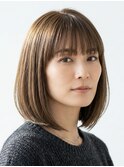 アッシュカラー×ワンレンボブ