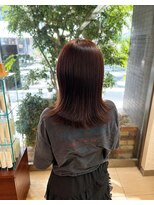 ファーレンピュアスウィート(fahren-pure-suite)&nbsp;切りっぱなしボブ／ブリーチ無しカラー／朝霞市