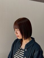 ノーヴァ バイ ボナ 前橋店(nova by bona) 【大人ボブ】ツヤ感重視!毛先まとまる小顔見せボブ