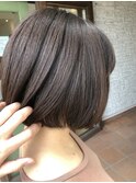 ドライヴカット×ボブは一番の収まりです☆