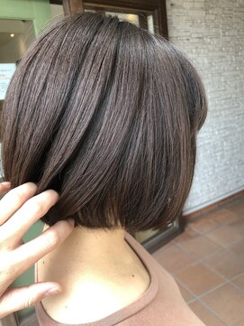 ブランシェ神領店 ドライヴカット×ボブは一番の収まりです☆