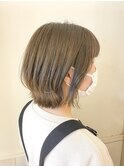 外ハネレイヤーボブ×アッシュベージュ【町田/jr町田/町田駅】