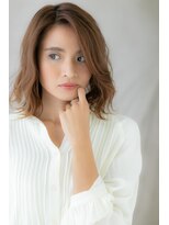 カバーヘア イヴ 戸頭店(COVER HAIR EVE) 外国人風大人ハイライト小顔かきあげボブY戸頭10代20代30代