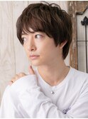 前髪パーマで動きを演出！フレッシュマッシュヘアL草加