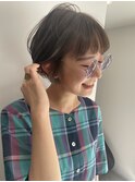 ショートボブ/ショート/ハイライトカラー