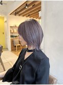 小森谷,黒髪,ボブルフ,ネビージュ,小顔,アンブレラカラーe28