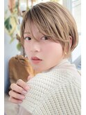 【F-collection】ハイトーンショート*グレージュカラー