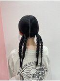 ツイン三つ編み