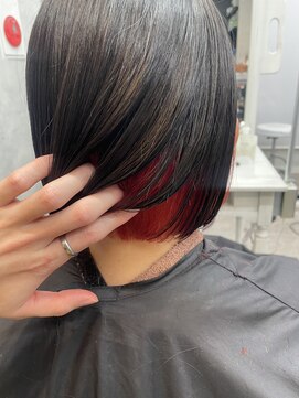 リミットバイアフィナー 大宮店(limit by Afinar) ボブインナーカラーレッド