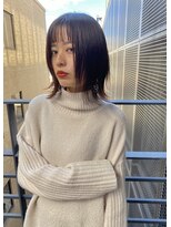 ヘアースペース エートゥーゼット(HairSpace AtoZ)&nbsp;レイヤーカット/グレージュ/前髪カット