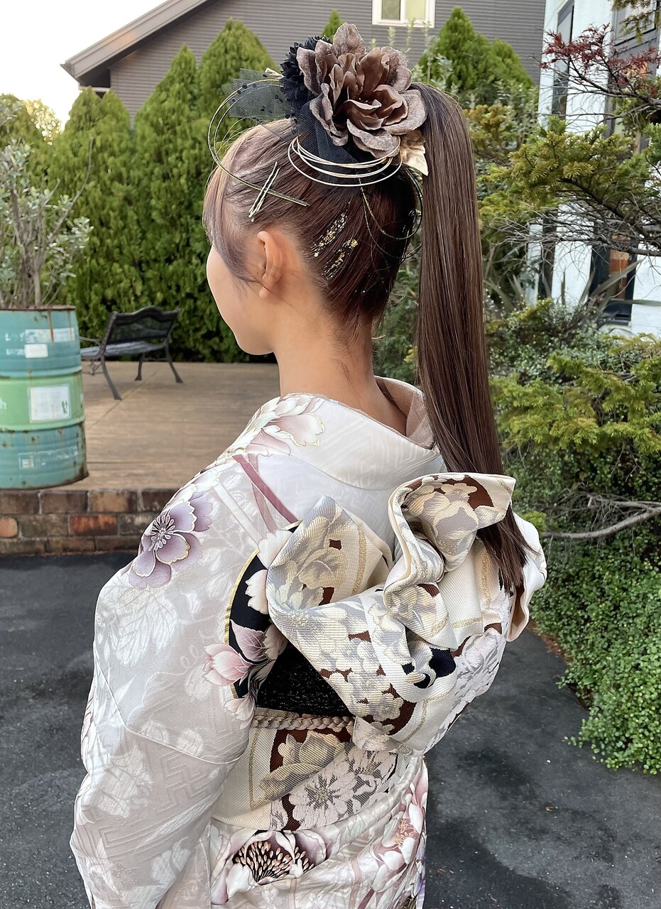 2025年春】成人式 ポニーの髪型・ヘアアレンジ｜人気順