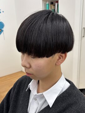 ビカム 名駅(become) ナチュラル質感のメンズ縮毛矯正でつくる刈り上げマッシュ