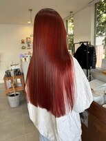 O 20代30代40代大人かわいい艶感スタイル◎ナチュラルレッド