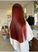 20代30代40代大人かわいい深みレッドスタイル◎カシスレッド