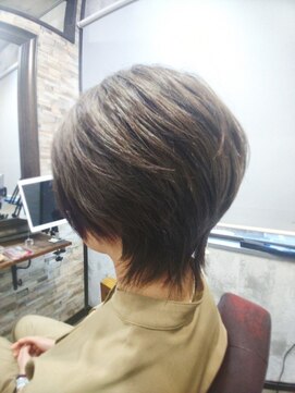 アトリエナガノ(atelier nagano) ショートボブ/ニュアンスカラー/センターパート/ブルージュ