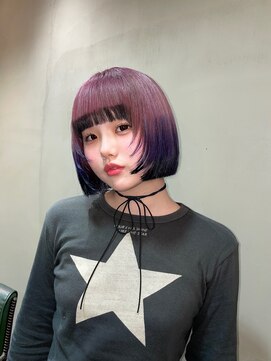 エクーエルム 心斎橋(ECOO yelm) 【ピンク×デザイン】ブリーチ/ハイトーン