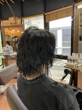 ロッソバイアルター 鎌取(ROSSO by aL-ter) 【チェリーブラウン/デジタルパーマ/ミニウルフ】千葉香奈