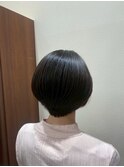 ひし形ショートボブ＊丸み＊アッシュブラック＊20代30代