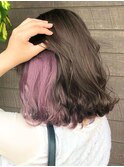 ラベンダーピンク×インナーカラー