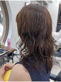 デジタルパーマ×ミディアムレイヤー