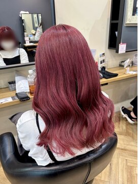 アルター(aL ter) 【ブリーチありレッドカラー】くびれヘア/中島真里奈