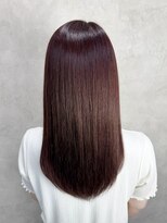 ルノン(LUNON) ハイライトカラーくびれヘアアプリコットオレンジ