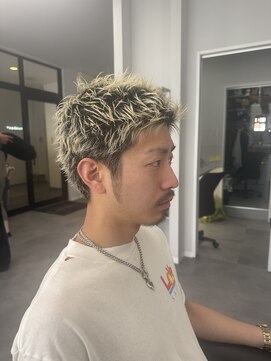 ナンバー 竪町(number+) 20代30代40代メンズショートスパイキーショートハイトーン