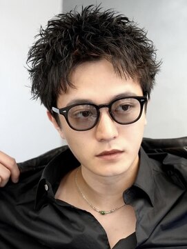 フィフス 天神大名(fifth) 天神大名スパイキーパーマメンズカットスパイキーショート30代