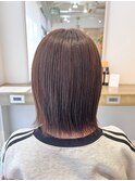 ぷつっと切りっぱなしボブ