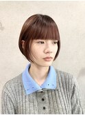 20代30代40代ショート艶髪ショコラピンク暗ガ髪ヘルシースタイル
