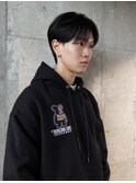 センターパート　ダウンパーマ　ニュアンスパーマ　南川聖華