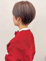 モリオ(morio) ハートフェルトピンクマッシュショート丸みショートハイライト