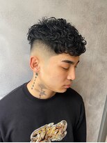 メゾンフォーメン 心斎橋店(Maison for men)&nbsp;カーリーパーマ　クロップ　スキンフェード