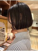 ★イメチェンボブ/切りっぱなしボブ/黒髪ボブ/縮毛矯正/髪質改善