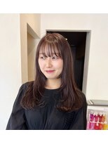 ラナ ナカガワ(Lana NAKAGAWA)&nbsp;Beforeも/レイヤーカット/顔まわりレイヤー/カシスブラウン