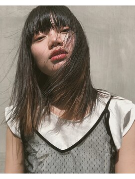 ベル 銀座並木通り店(Belle) 攻めミディアム×切りっぱなし×インナーカラー＊佐野　雄基